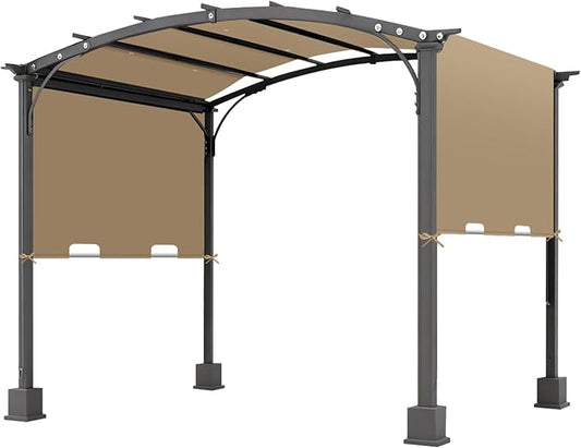 85'' x 208'' Universal Pergola Replacement Cover for Doubleton Steel Pergola L-PG080PST, Waterproof Sunshade Canopy Top for Patio Gazebo, Deck, Porch, Yard, Outdoor Cover Only (Khaki)