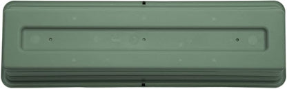 Bloem Dura Cotta 30" Basil Resin Rectangle Window Box Planter with Saucer Tray for Indoor and Outdoor Gardening