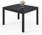 Stoog All-Weather Patio Dining Table for 4, Outdoor HIPS Dining Table with Aluminum Frame, Waterproof Patio Table, Never Rot or Fade, Black