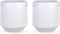 Plant Pots，Set of 2 Plastic Large Pots for Indoor Plants,Flower Pots Outdoor Planters with Drainage Hole and Seamless Saucer,(White 12Inches)