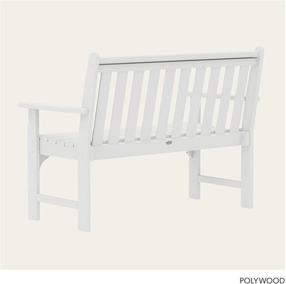 POLYWOOD GNB48WH Vineyard 48" Bench, White
