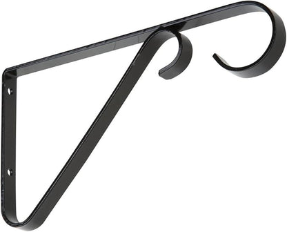National Hardware N274-514 V2653 Plant Brackets in Black, 6"