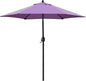 Sunnyglade 7.5' Patio Umbrella Outdoor Table Market Umbrella with Push Button Tilt/Crank, 6 Ribs (Purple)