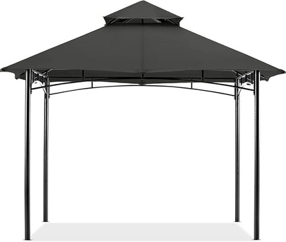 MASTERCANOPY Outdoor Garden Gazebo for Patios with Stable Steel Frame (9x9, Dark Gray)