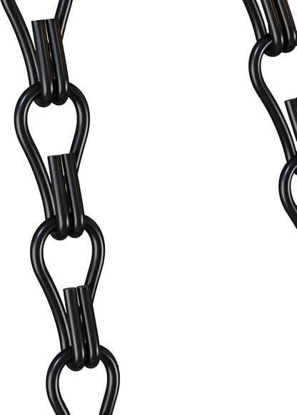 garini 6 Pack, 23 Inch Hanging Baskets Chain,Black Hanging Chains with Hooks Flower Pot Chain Replacement Plant Hangers for Planters, Bird Feeders and Lanterns
