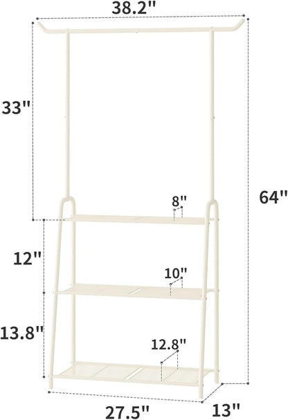 Plant Stand Indoor Outdoor,Metal Plant Stands for Multiple Plants,3 Tier Tall Hanging Plant Shelf,Large Heavy Duty Flower Holder Ladder Plant for Living Room, Patio, Balcony (White)