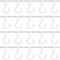 Ceiling Hooks for Hanging Plants 20pack 2.5inch White