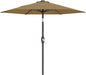 AreShark 7.5FT Patio Umbrella Table Market Umbrella with 6 Sturdy Ribs, Button Tilt/Crank, Heavy-Duty Outdoor Umbrellas for Pool, Deck, Garden and Backyard, Khaki