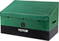 VEVOR Outdoor Storage Box, 150 Gallon Waterproof PE Tarpaulin Deck Box w/Galvanized Frame, All-Weather Protection & Portable, for Camping, Garden, Poolside, and Yard, Black & Green