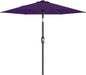 AreShark 7.5FT Patio Umbrella Table Market Umbrella with 6 Sturdy Ribs, Button Tilt/Crank, Heavy-Duty Outdoor Umbrellas for Pool, Deck, Garden and Backyard, Purple