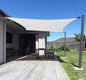 SUNNY GUARD Sun Shade Sail 8'x12' Rectangle Grey-White UV Block Sunshade for Backyard Yard Deck Patio Garden Outdoor Activities and Facility(We Make Custom Size)