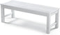 Stoog Outdoor Bench, 2-Person Patio Backless Bench, All-Weather HIPS Garden Bench with 800 lbs Weight Capacity, Never Rot or Fade, for Backyard, Porch and Park, White