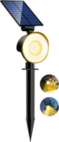nipify 1 Pack Solar Spot Lights Outdoor Waterproof with 3 Modes, Solar Spotlight Light for Outside Yard Landscape Lighting Pathway Lights Wall,Warm White