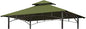 Eurmax USA High Performance Grill Gazebo Canopy Replacement Cover 5x8 BBQ Shelter Top(Lemon Green)