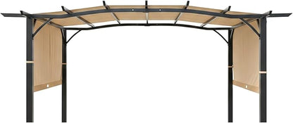 Garden Winds Durable Replacement Canopy Top Cover Compatible with The 49964, 23700 Aldi Gardenline Belavi and Shoprite Pergola - Classic Sand Beige, 350
