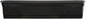 Southern Patio 36 Inch Medallion Weatherproof and Sunray Protected Plastic Hanging Windowsill Garden Box Planter with Drainage Holes, Black