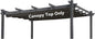 Pergola Shade Cover Replacement Canopy Top Compatible with 10 X 12 ft 6-Bar Pergola Frames - Gray (Canopy Size 116" W x 120" L, Canopy Top Only)