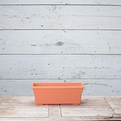 Novelty 16195, Terracotta, Countryside Flower Box Planter, 18-Inch