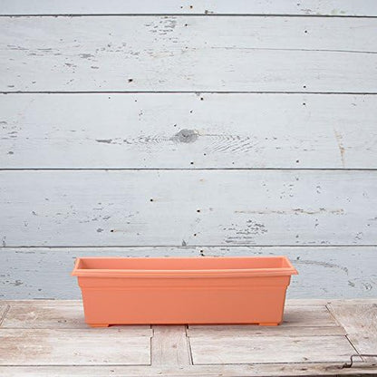 Root & Vessel 16245 Countryside Flower Box, 24-Inch, Terracotta