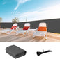 LOVE STORY Custom Size 3.3'x30' Dark Grey Balcony Privacy Screen,UV Block Privacy Fence Screen,90% Shield for Outdoor Pool Garden Apartment Railing