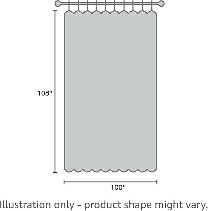 NICETOWN Patio Curtain Outdoor Waterproof W100 x L108, Rustproof Top & Bottom Grommet Room Darkening Windproof Outdoor Living Divider Privacy Thermal Insulated Blinds for Pool, Greyish White, 1 Piece