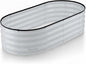 Plant & Plot Galvanized Raised Garden Beds Outdoor // 4×2×1 ft Planter Raised Beds for Gardening, Vegetables, Flowers // Large Metal Garden Box (Light Gray) // Patented Tool-Free Design