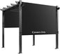 Universal Waterproof Pergola Canopy Shade Cover Replacement - 17'x6.8' Outdoor Sun Shades Canopy Top for Patio Gazebo Deck Balcony Porch, Cover Only (Black)
