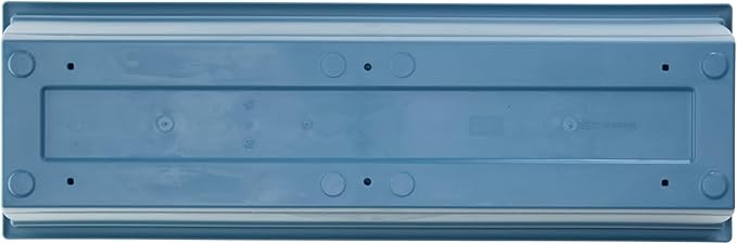 Bloem Dayton 24" Ocean Blue Recycled Plastic Rectangle Window Box Planter with Saucer Tray for Indoor and Outdoor Gardening