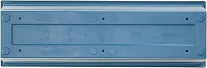 Bloem Dayton 24" Ocean Blue Recycled Plastic Rectangle Window Box Planter with Saucer Tray for Indoor and Outdoor Gardening