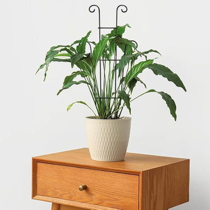 Coomin 23in Taller Plant Trellis for Climbing Plants Indoor, 4P Sturdy Houseplant Trellis for Potted Plants with Ties, Vine Plant Support for Monstera Pothos Ivy, Plant Decor