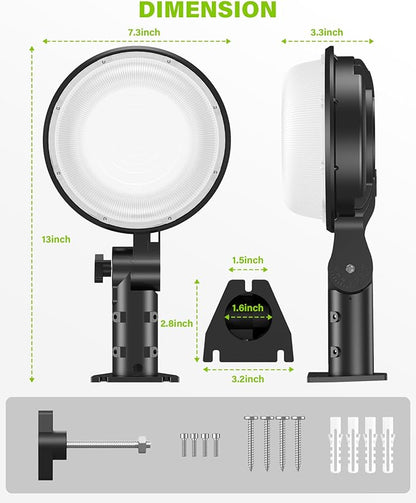 150W LED Barn Light 21000LM Yard Area Light Dusk to Dawn Outdoor Lighting with Photocell 5000K Daylight IP65 Waterproof LED Flood Security Parking Lot Lights for Street Farmhouse Garage, 4 Pack