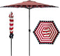 Abba Patio 9FT Lyon Outdoor Patio Umbrella Outdoor Table Umbrella with Push Button Tilt and Crank Market Umbrella 6 Sturdy Ribs UV Protection Waterproof for Garden Deck Backyard Pool, Star-Spangled