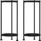 2-Pack Plant Stand Indoor Outdoor, 30'' Tall Plant Stands for Indoor Plants, Heavy Duty Indoor Plant Shelf, 2 Tier Display Rack for Living Room, Balcony, Deck, Black