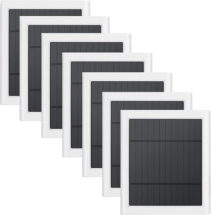 7 Pack IP65 Solar Panel for Rings Camera, 4W Solar Charger Compatible with Rings Spotlight &All-New Stick Up Outdoor Cam Battery, 10ft Long Cable with USB-C to Barrel Plug Adapter