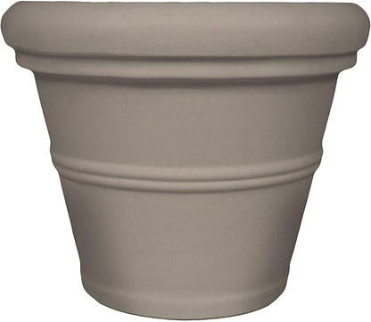 Tusco Products Rolled Rim Garden Planter, 42-inch, Safari