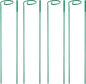 4 Pack Plant Stakes,Plant Support Stakes for Two Sizes(16 or 32 Inches),Plant Stakes for Outdoor Plants,Garden Flower,Tomato(Green)