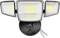 Onforu 90W Flood Lights Outdoor, 10000LM Ultra Bright 4-Head LED Security Light with Switch Control, IP66 Waterproof 6500K Exterior Lights for Yard Garage Patio