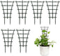 Plant Trellis Indoor, 6Pcs Stackable Plant Trellis for Climbing Plants Indoor, Small Plant Climbing Trellis for Potted Plants Plastic Climbing Plant Support Trellis for Houseplant Hoya Pothos