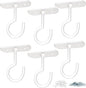Ceiling Hooks 6Pack for Hanging Plants 2.5in White