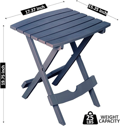 Adams Quik-Fold® Side Table - Bluestone
