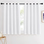 NICETOWN Room Darkening White Curtain for Bedroom - Window Treatment Thermal Curtain Grommet Light Blocking Sound Reducing Drape Privacy for Cafe/Kitchen (1 Panel, W66 x L54)
