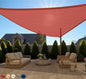 GORILLA GRIP Heavy Duty Sun Shade, UV Protection Fade Tear and Rust Resistant Rectangle Sunshade Canopy, Curved Edges Blocks Sunlight, Breathable Sail, Outdoor Patio, Lawn Garden, 16x16x16, Terra