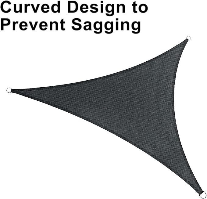 LOVE STORY Custom Size 8'x11'x13.6' Graphite Grey Sun Shade Sail Right Triangle Sunshade Fabric Awning Canopy for Patio Backyard Carport Pergola (Customized)