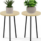 Plant Stand Indoor Outdoor: 2 Pack Indoor Plant Stand 20'' Convertible Multi-purpose Holder - Mid Century Modern Decor - Tall Plant Table for Living Room/Balcony/Garden/Patio
