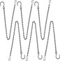YINGFENG 6 Pack 19.7Inches Black Hanging Chains, Garden Plant Hangers, for Bird Feeders, Billboards, Chalkboards, Planters, Lanterns, Wind Chimes and Decorative Ornaments