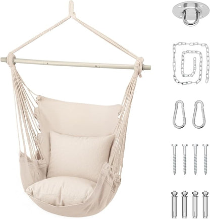 Athena Collection Hammock Chair Hanging Rope Swing Chair by AthenaCollectionFurniture