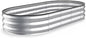 Kesfitt Raised Garden Bed, 6x3x1 FT Galvanized Steel Metal Raised Garden Bed, Oval Open-Bottom Design, 12-Inch Deep for Outdoor Vegetable & Herb Gardening, Silver