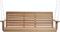 All Things Cedar PS60-SW10 Porch Swing | 5Ft Outdoor Furniture & Patio Swing | Handcrafted Western Red Cedar | Comfort Springs, Easy Assembly, Sustainable Outdoor Bench 68.5x23x24