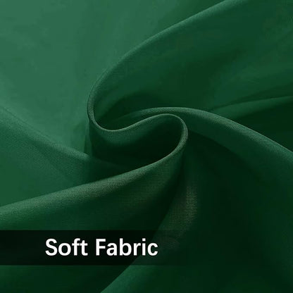 SpaceDresser Waterproof Outdoor Sheer Curtains for Patio - 2 Panels Rod Pocket Indoor Voile Sheer Curtain for Living Room,100W x 96L inch, Foliage Green
