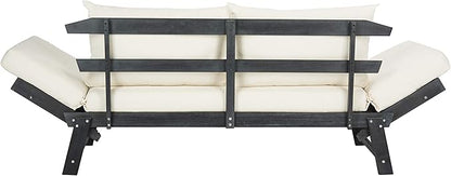 Safavieh PAT6745A Outdoor Collection Tandra Grey Modern Contemporary Daybed Day Bed